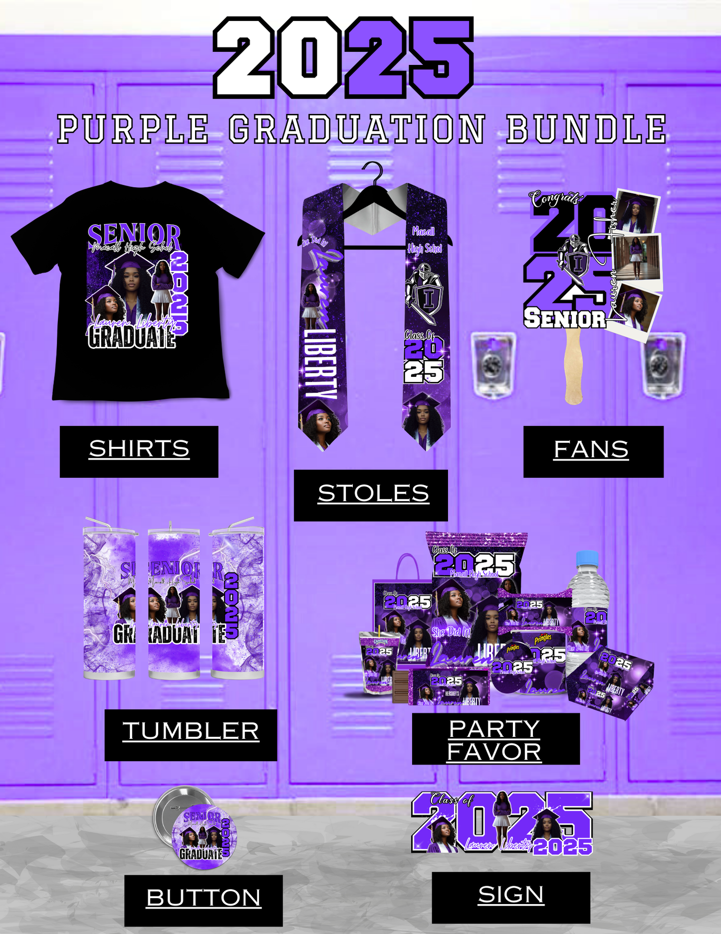 2025 Purple Graduation Bundle