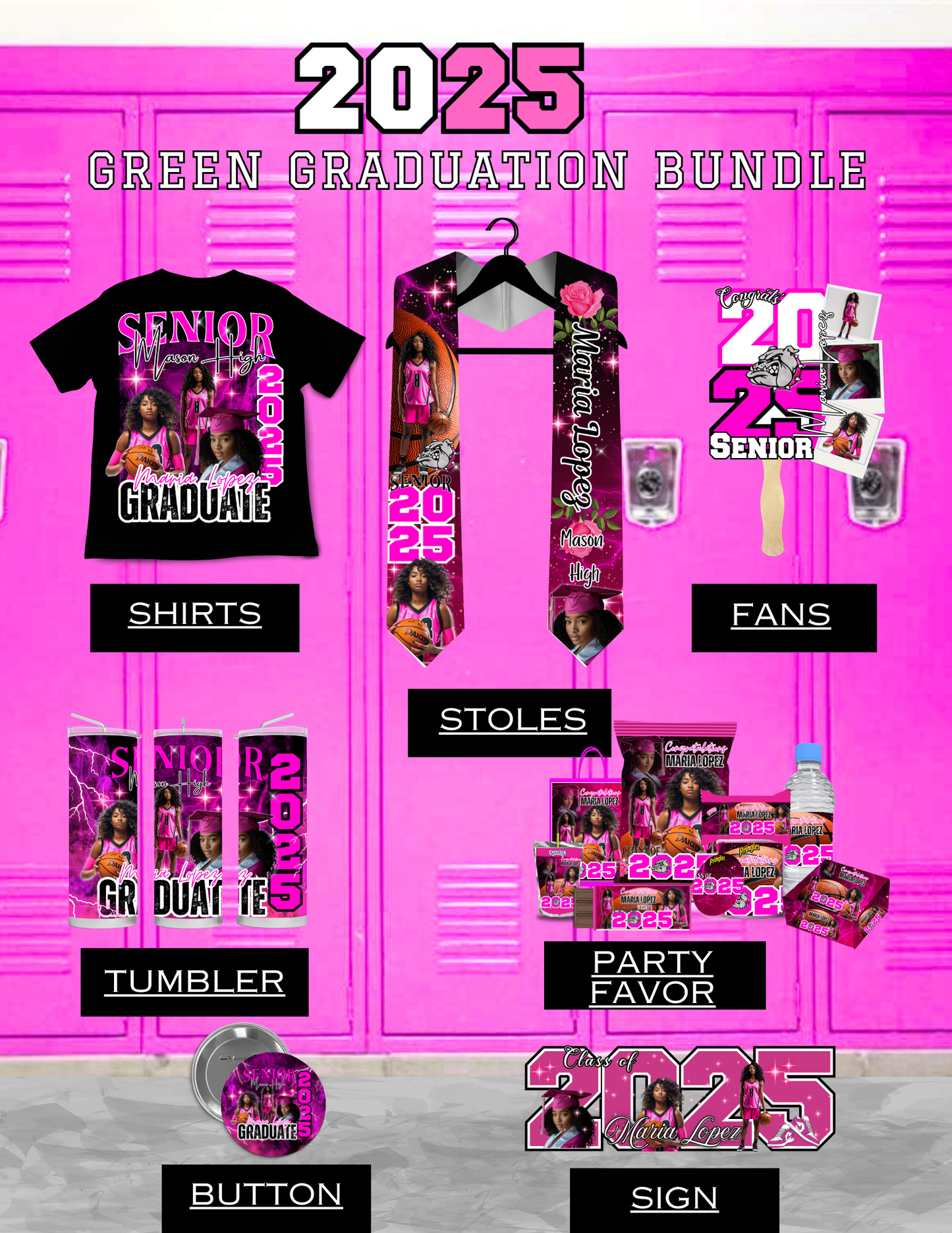 2025 Pink Graduation Bundle