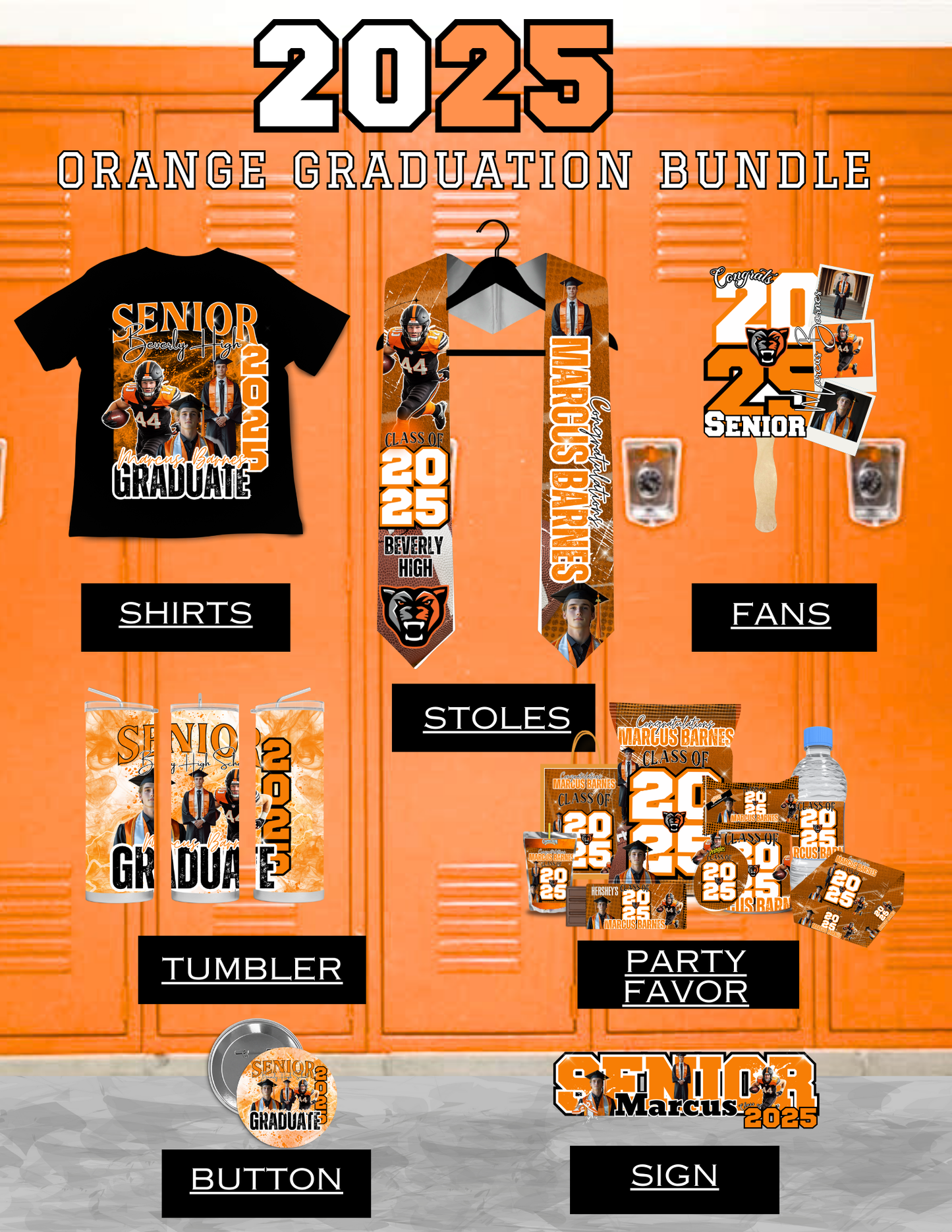 2025 Orange Graduation Bundle